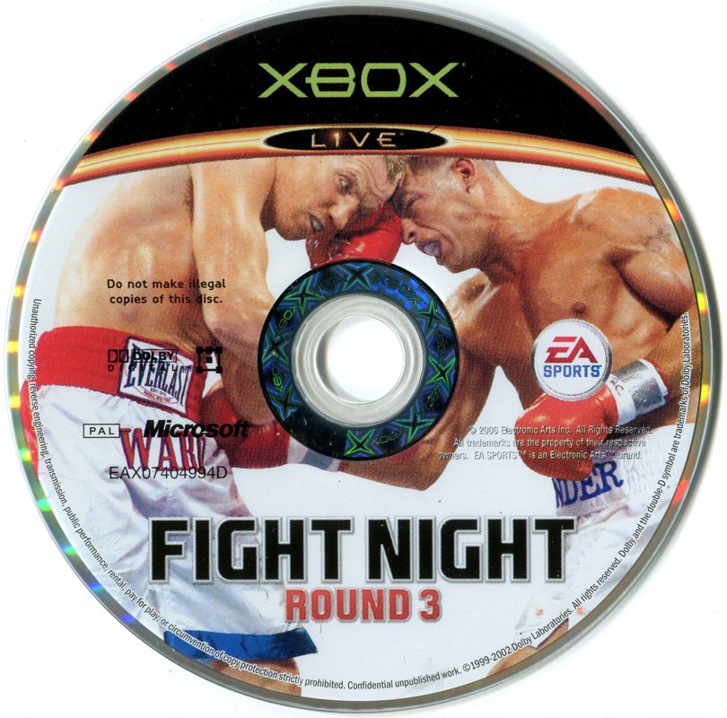 Fight Night Round 3 cover or packaging material MobyGames