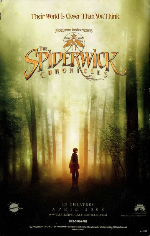 The Spiderwick Chronicles cover or packaging material MobyGames