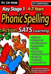 Front Cover for Action SATS Learning: Key Stage 1 4-7 Years: Phonic Spelling (Windows) (From the archived Idigicon website (Jan 2003))