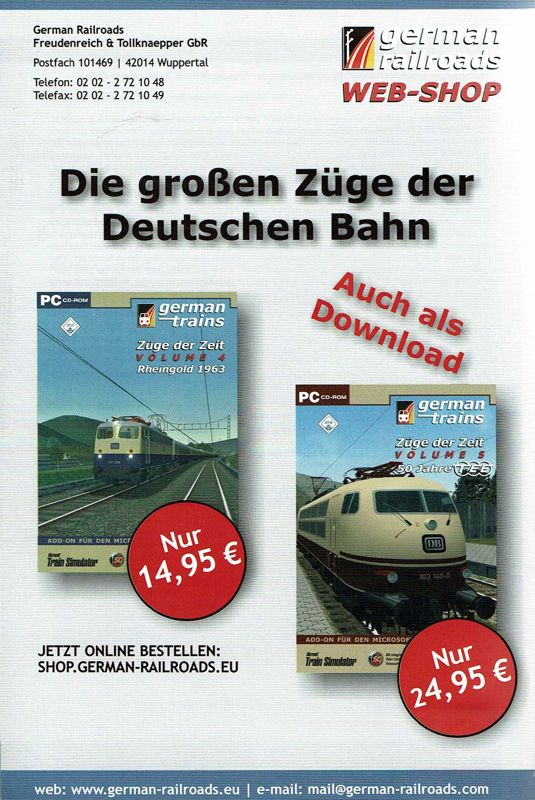 Manual for German Trains: Volume 9 - Die Baureihe 151 (Windows): Back