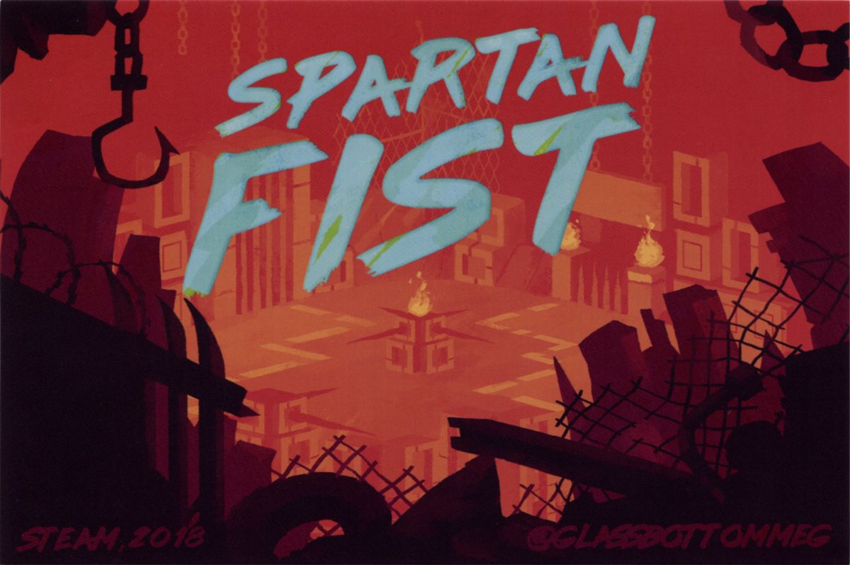 Extras for Hot Tin Roof (Linux and Macintosh and Windows): Postcard Spartan Fist - Front