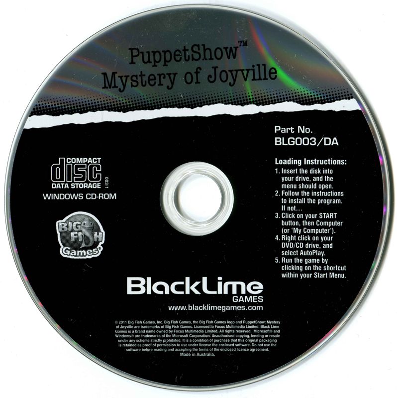 Media for PuppetShow: Mystery of Joyville (Windows) (Blacklime Games release)