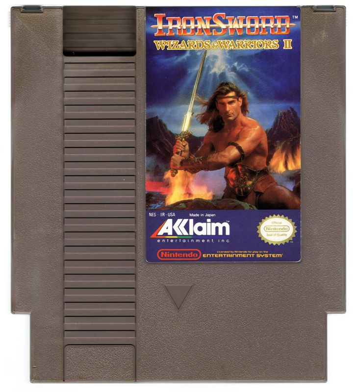 Media for IronSword: Wizards & Warriors II (NES) (Alternate print (Nintendo seal of quality has TM instead of ®))