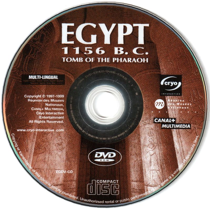 Media for Egypt 1156 B.C.: Tomb of the Pharaoh (Windows) (Multi-lingual DVD edition)