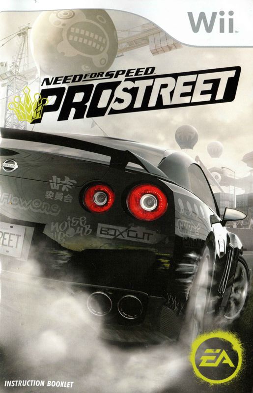 Manual for Need for Speed: ProStreet (Wii): Front