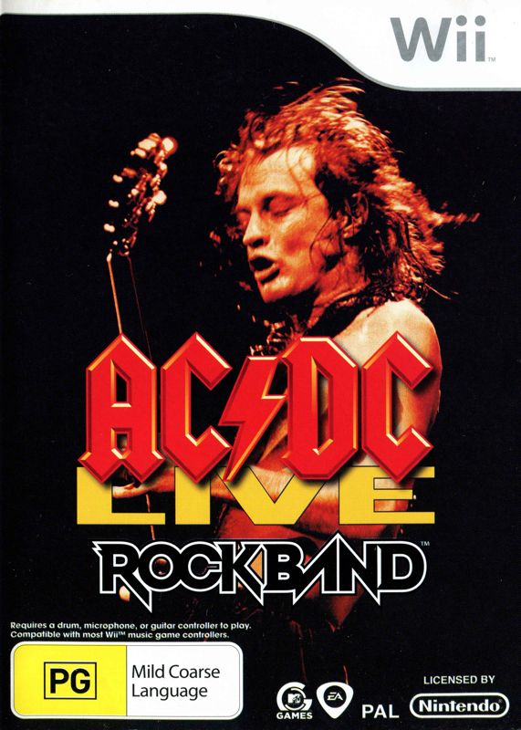 Front Cover for AC/DC Live: Rock Band - Track Pack (Wii)