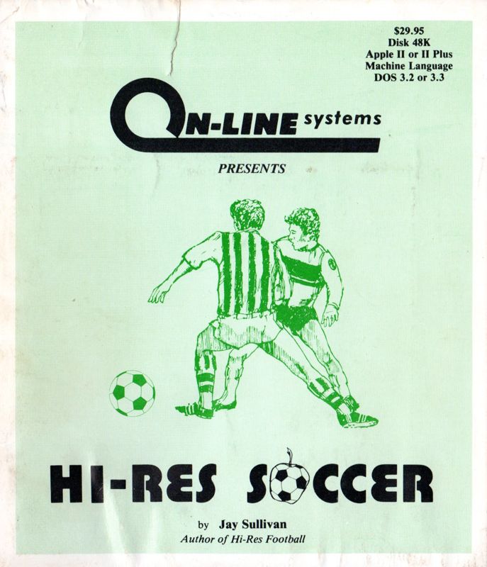 Front Cover for Hi-Res Soccer (Apple II)