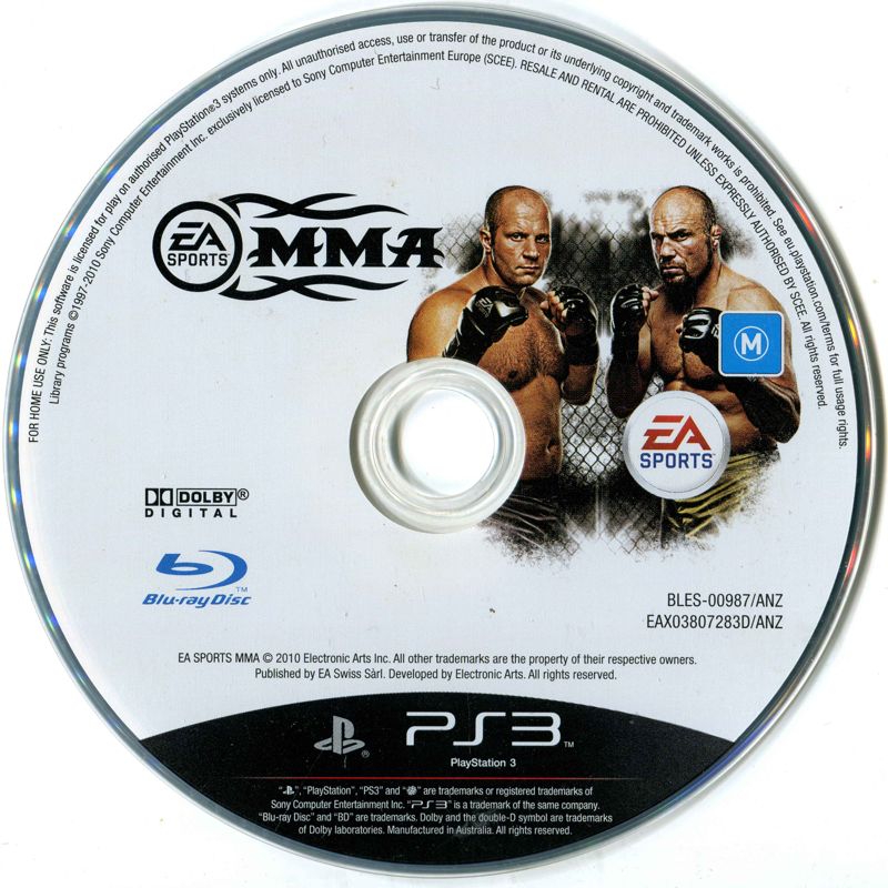 EA Sports MMA cover or packaging material - MobyGames