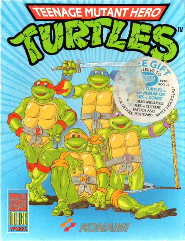 Front Cover for Teenage Mutant Ninja Turtles (Amstrad CPC)