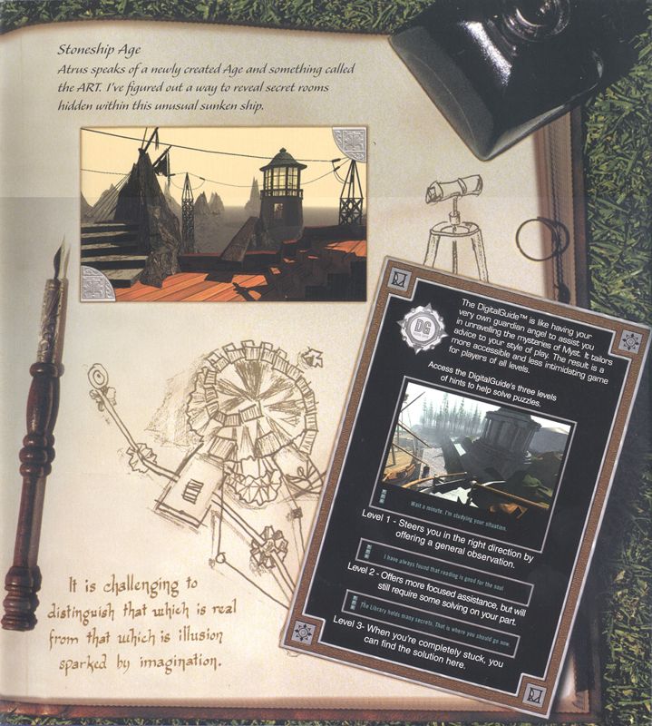 Inside Cover for Myst: Masterpiece Edition (Windows): Right Flap