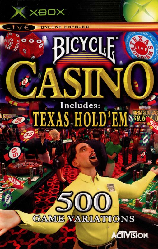 Manual for Bicycle Casino (Xbox): Front