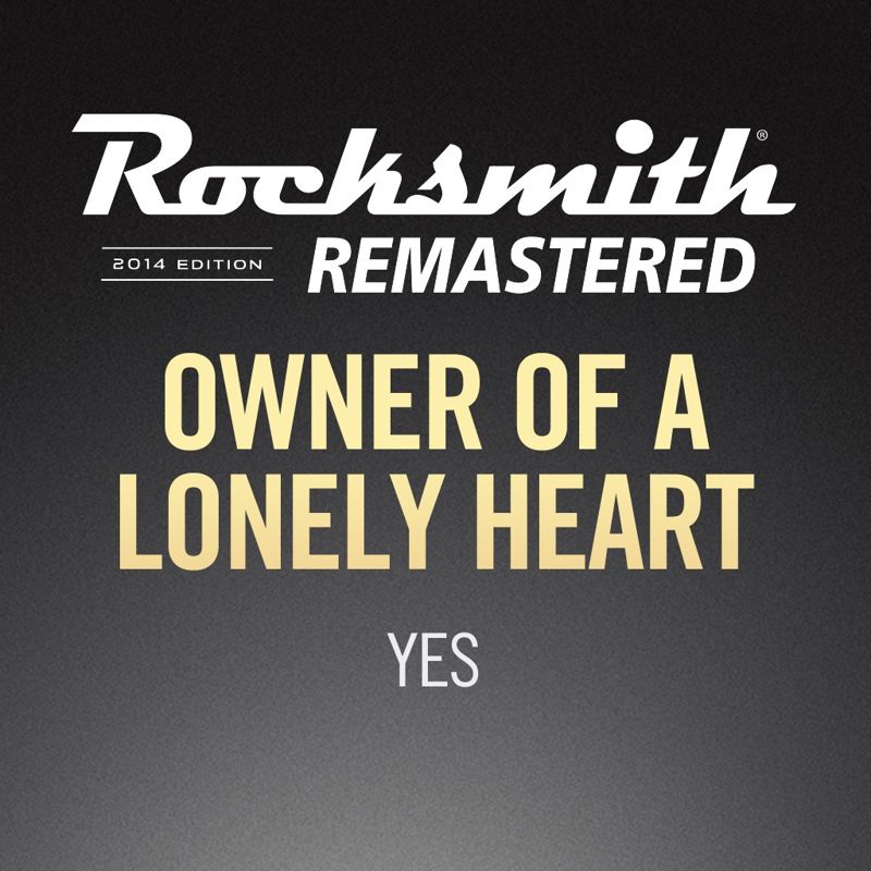 Front Cover for Rocksmith: All-new 2014 Edition - Yes: Owner of a Lonely Heart (PlayStation 3 and PlayStation 4) (download release)