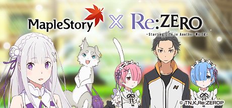 Front Cover for MapleStory (Windows) (Steam release): MapleStory x Re:Zero − Starting Life in Another World