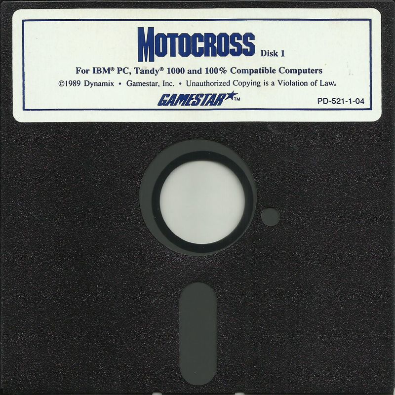 Media for Motocross (DOS): 5.25" Disk (1/2)