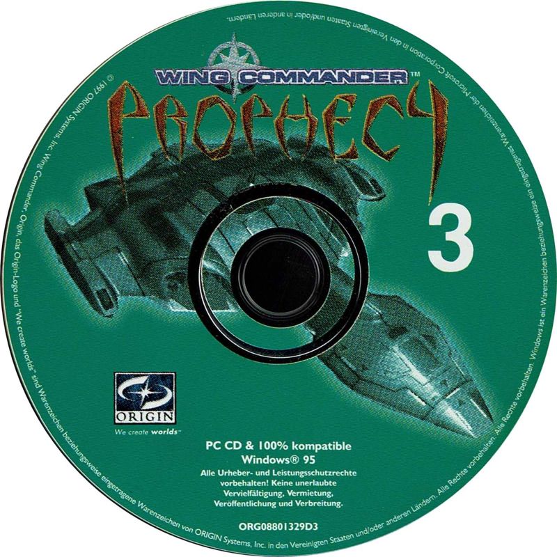 Media for Wing Commander: Prophecy (Windows) (CD-ROM Classics release): Disc 3