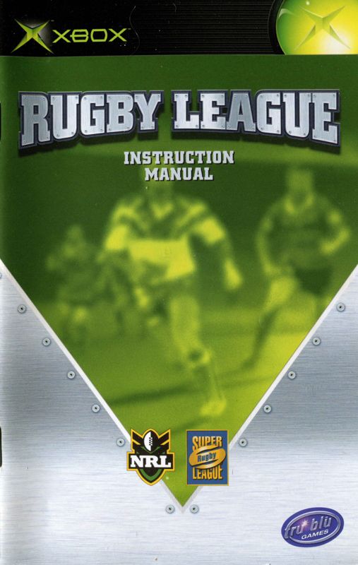 Manual for NRL Rugby League (Xbox) (Classics release): Front