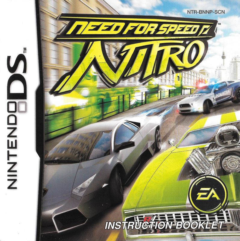 Manual for Need for Speed: Nitro (Nintendo DS): Front