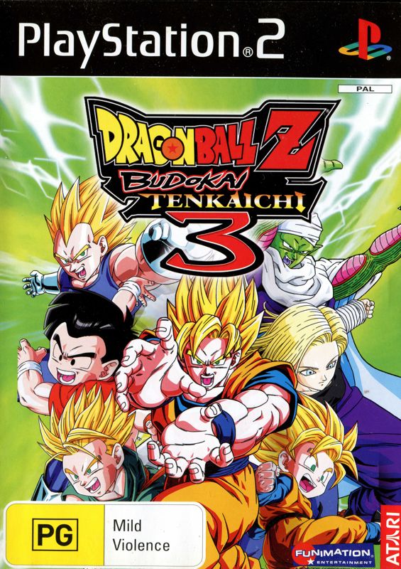 Front Cover for Dragon Ball Z: Budokai Tenkaichi 3 (PlayStation 2) (Australian printing error on Krillins hand.)
