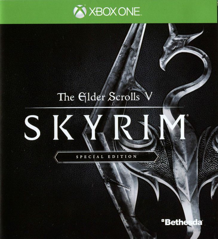 Manual for The Elder Scrolls V: Skyrim - Special Edition (Xbox One): Front