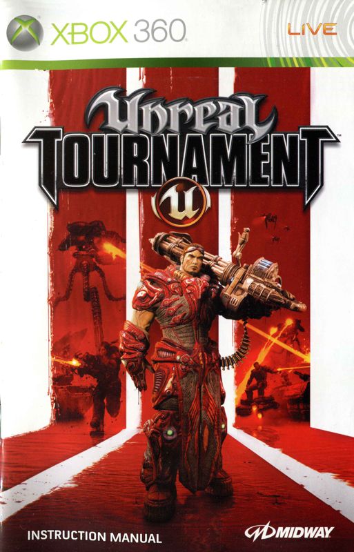 Manual for Unreal Tournament III (Xbox 360): Front