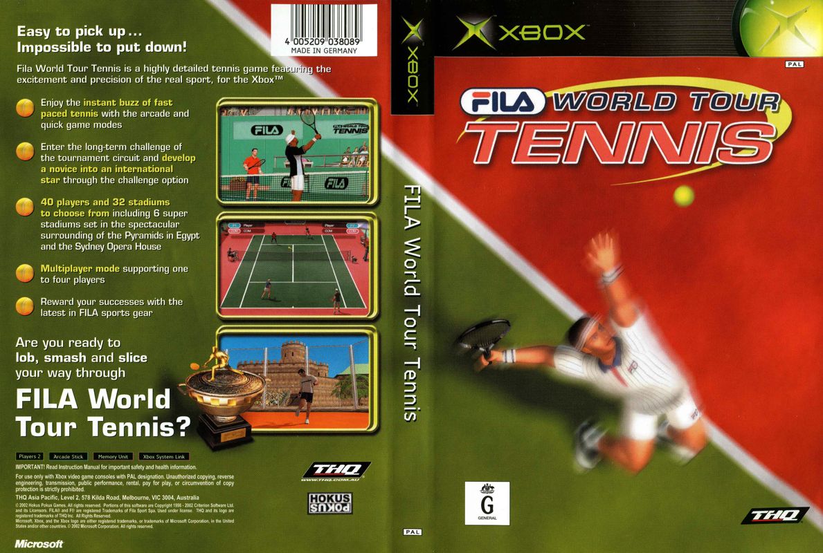 Full Cover for Fila World Tour Tennis (Xbox)