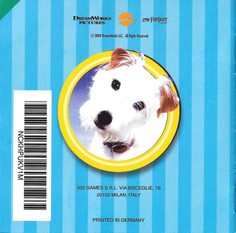 Manual for Hotel for Dogs (Nintendo DS): Back