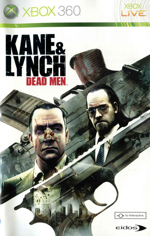Manual for Kane & Lynch: Dead Men (Xbox 360) (European English release): Front