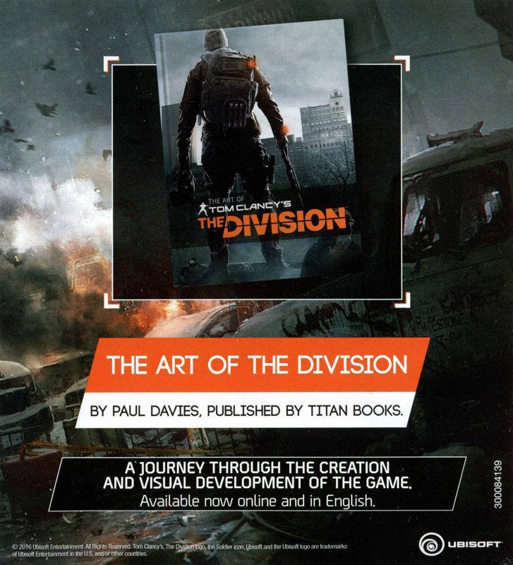 Advertisement for Tom Clancy's The Division (Xbox One): Back