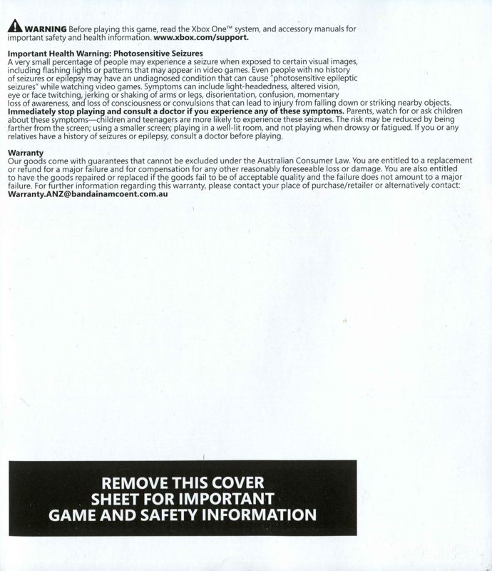 Inside Cover for Destiny 2 (Xbox One): Right