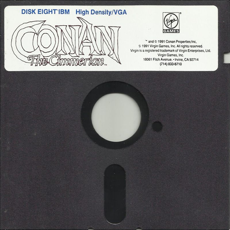 Media for Conan: The Cimmerian (DOS) (5.25" disk version): Disk 7/8 *VGA/MCGA Disk 7-8 (1.2MB)