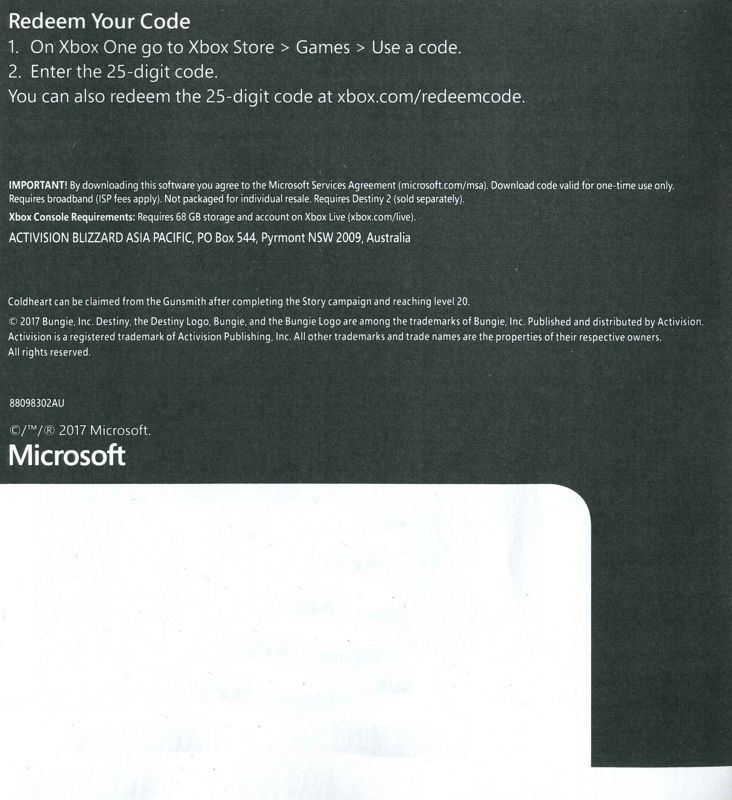 Destiny 2 cover or packaging material - MobyGames