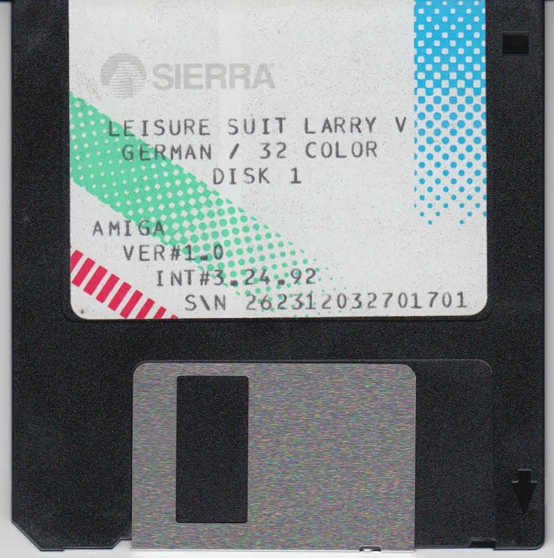 Media for Leisure Suit Larry 5: Passionate Patti Does a Little Undercover Work (Amiga): Content Disk 1/7
