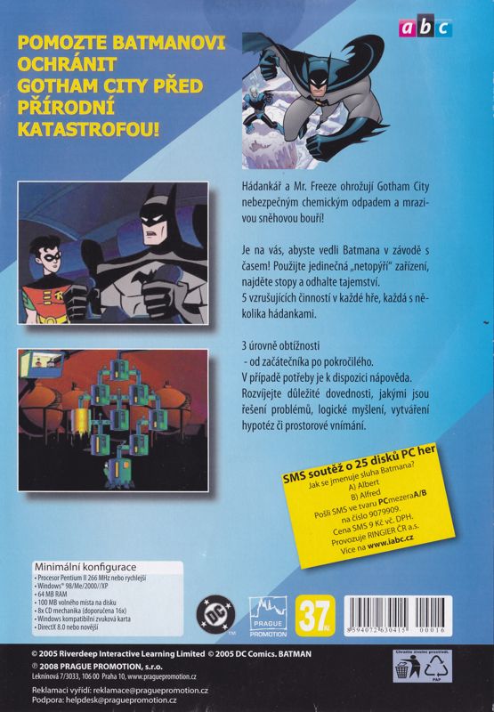 Back Cover for Batman: Toxic Chill (Windows) (ABC release)