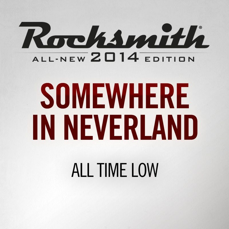 Front Cover for Rocksmith: All-new 2014 Edition - All Time Low: Somewhere in Neverland (PlayStation 3 and PlayStation 4) (download release)