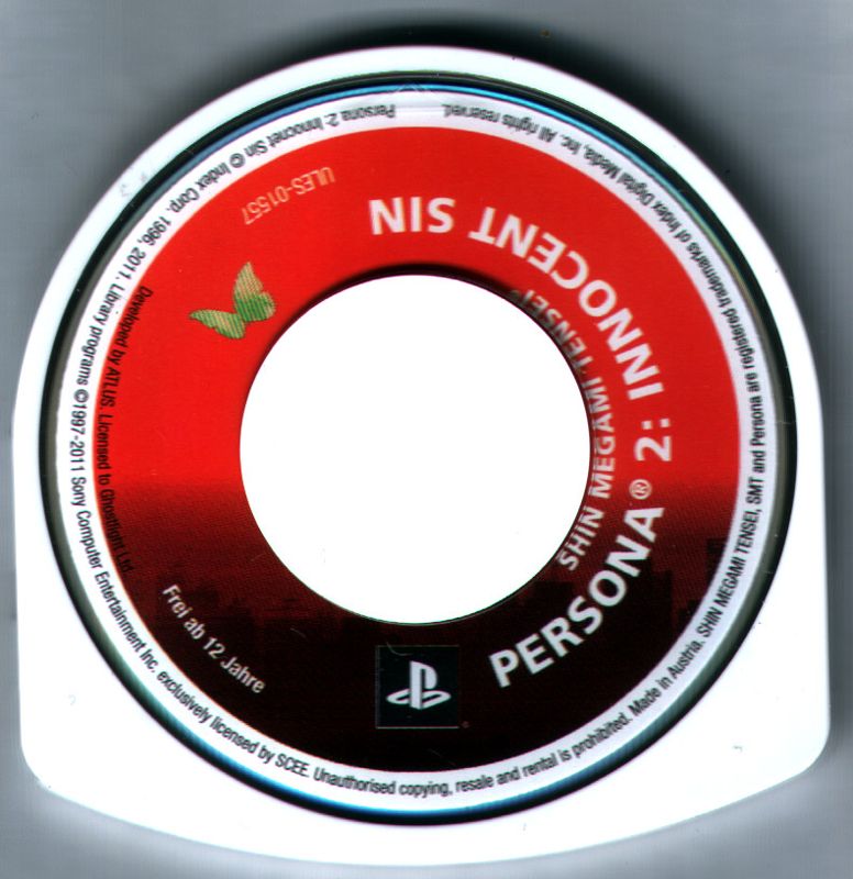 Media for Shin Megami Tensei: Persona 2 - Innocent Sin (Collector's Edition) (PSP): Game disc
