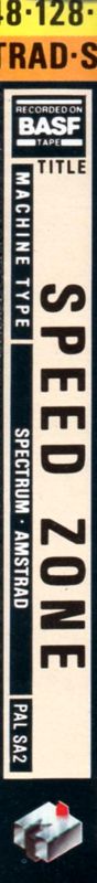 Spine/Sides for Speed Zone (Amstrad CPC and ZX Spectrum) (Budget re-release)