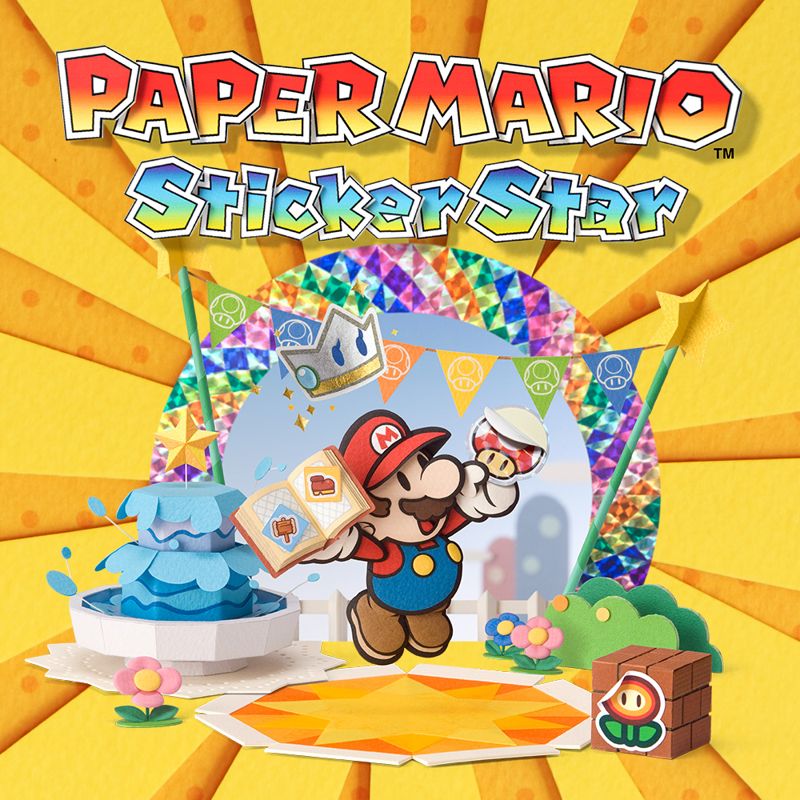Front Cover for Paper Mario: Sticker Star (Nintendo 3DS) (download release)