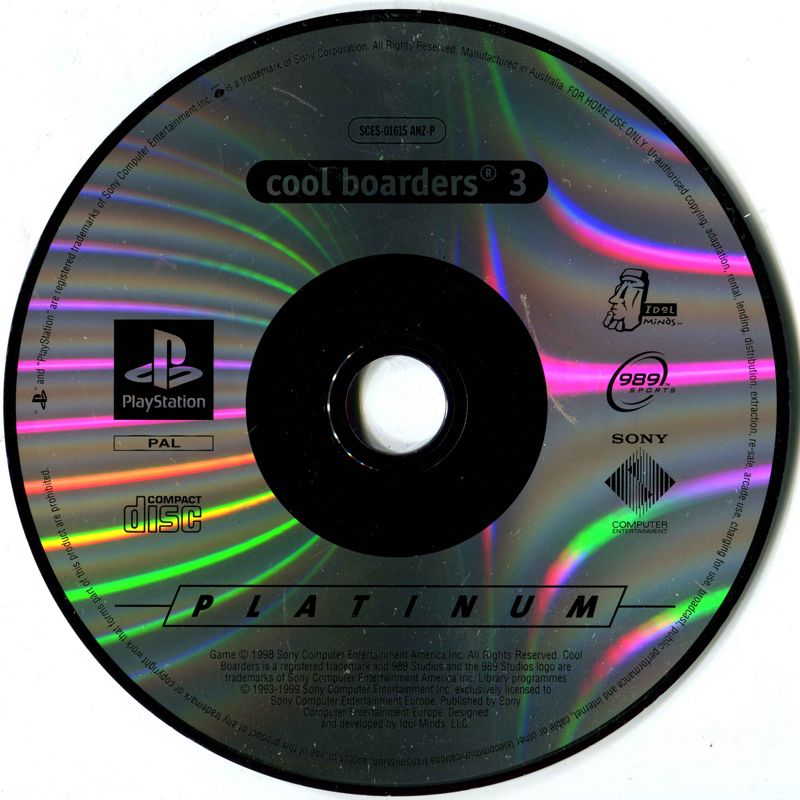 Media for Cool Boarders 3 (PlayStation)