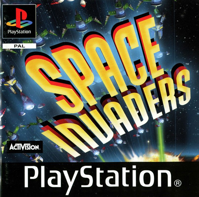 Manual for Space Invaders (PlayStation): Front