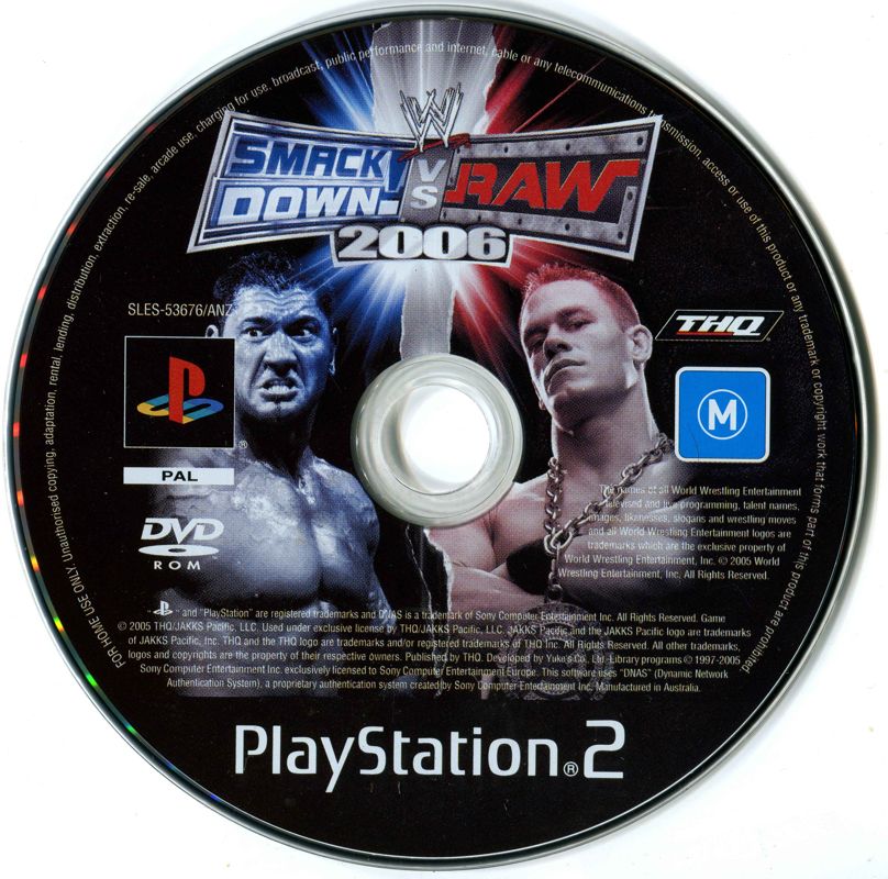 WWE Smackdown vs. Raw 2006 cover or packaging material MobyGames
