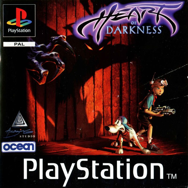 Manual for Heart of Darkness (PlayStation): Front