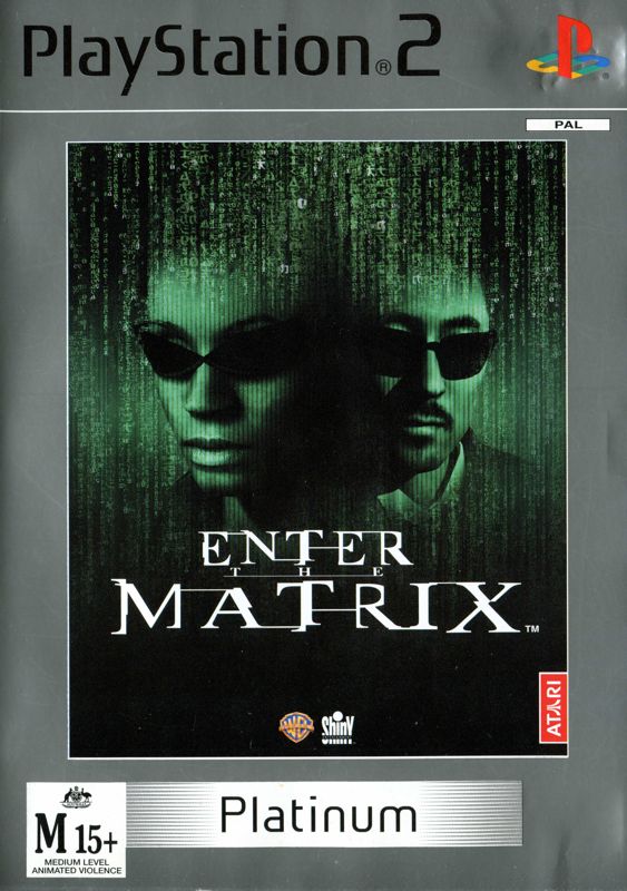 Front Cover for Enter the Matrix (PlayStation 2) (Platinum release)