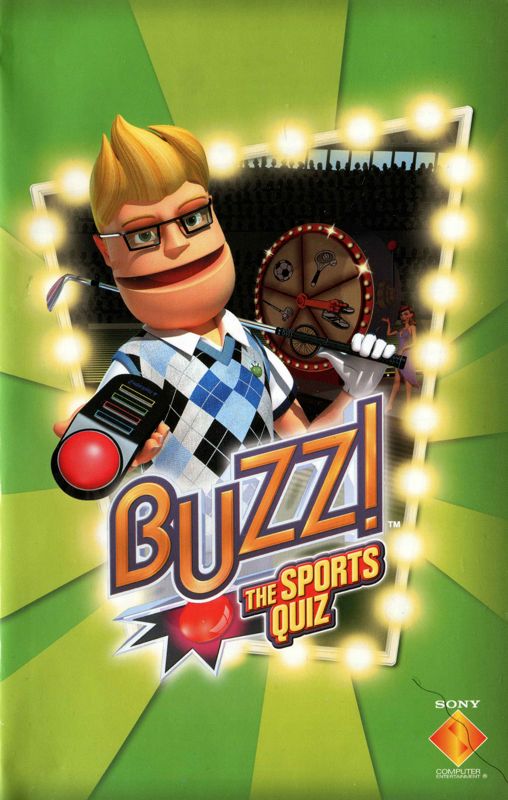 Manual for Buzz! The Sports Quiz (PlayStation 2): Front