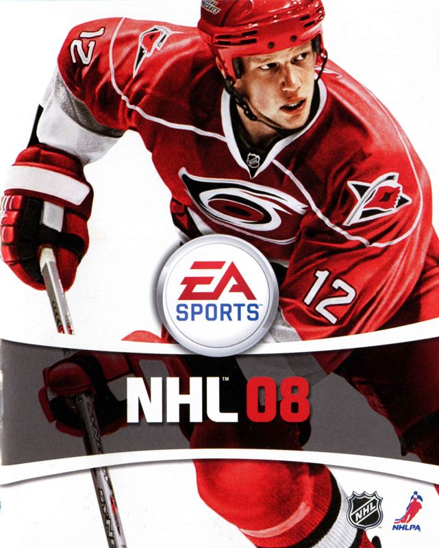 Manual for NHL 08 (PlayStation 3): Front