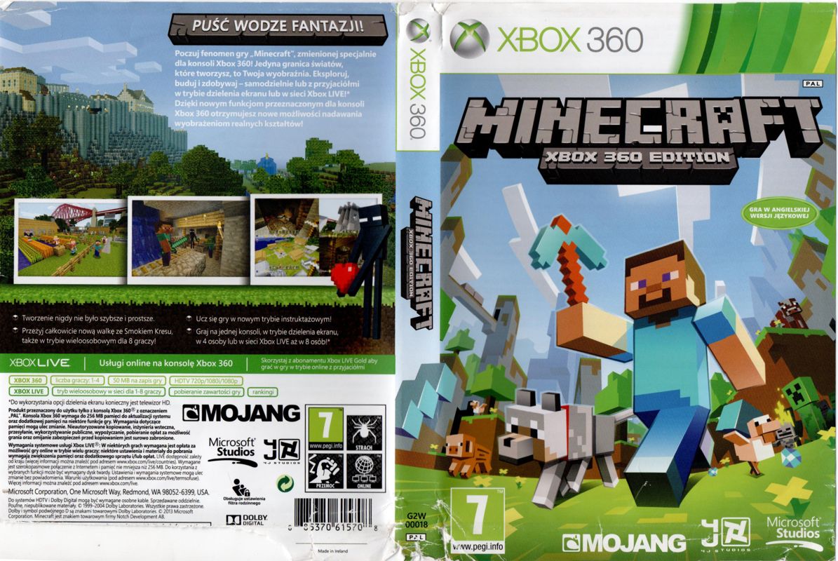 Minecraft p/ Xbox 360 Original