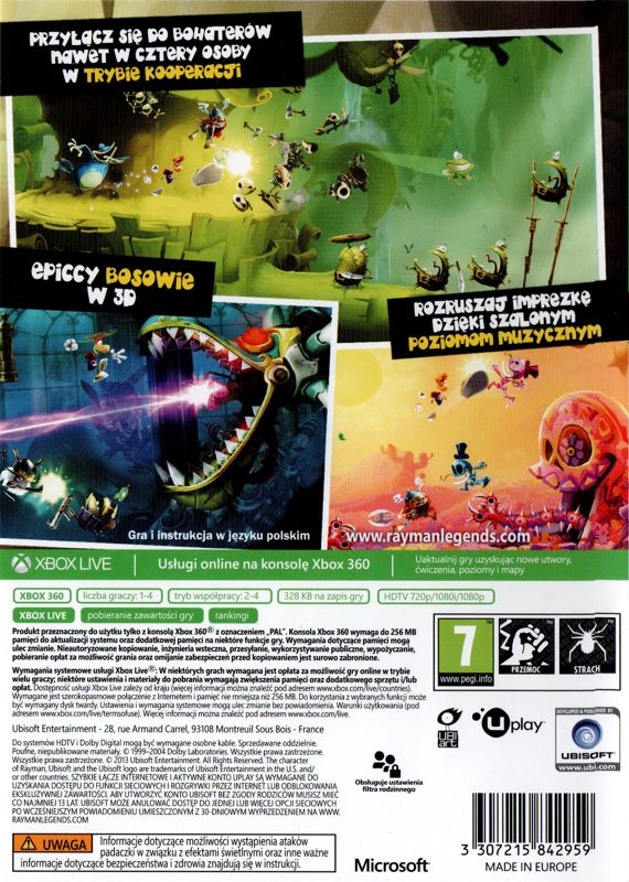 Rayman Legends cover or packaging material - MobyGames