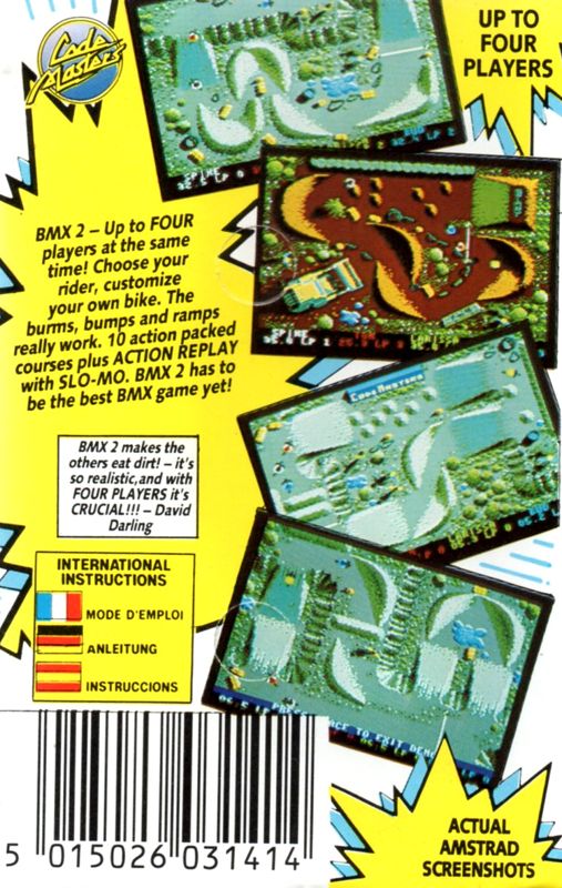 Back Cover for BMX Simulator 2 (Amstrad CPC)