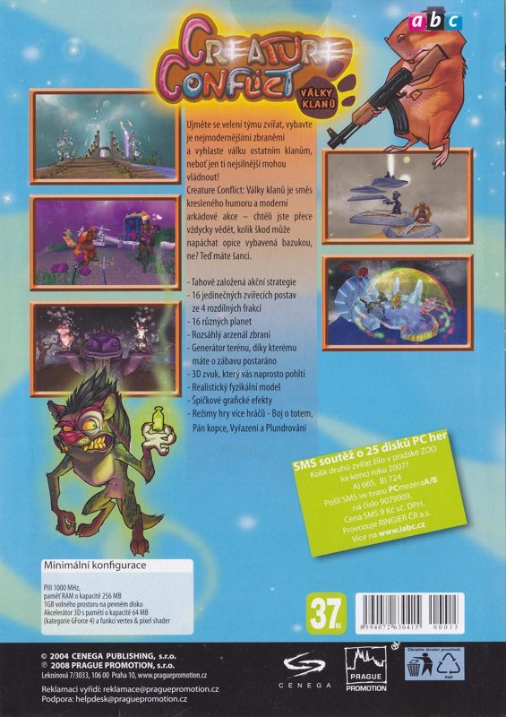 Back Cover for Creature Conflict: The Clan Wars (Windows) (ABC release)