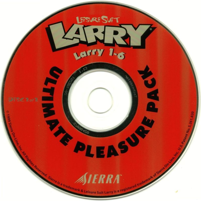 Media for Leisure Suit Larry: Ultimate Pleasure Pack (DOS and Windows and Windows 3.x): Larry 1-6, Disc 2