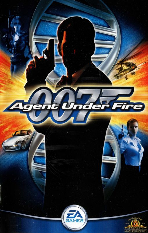 Manual for 007: Agent Under Fire (PlayStation 2) (Platinum release): Front
